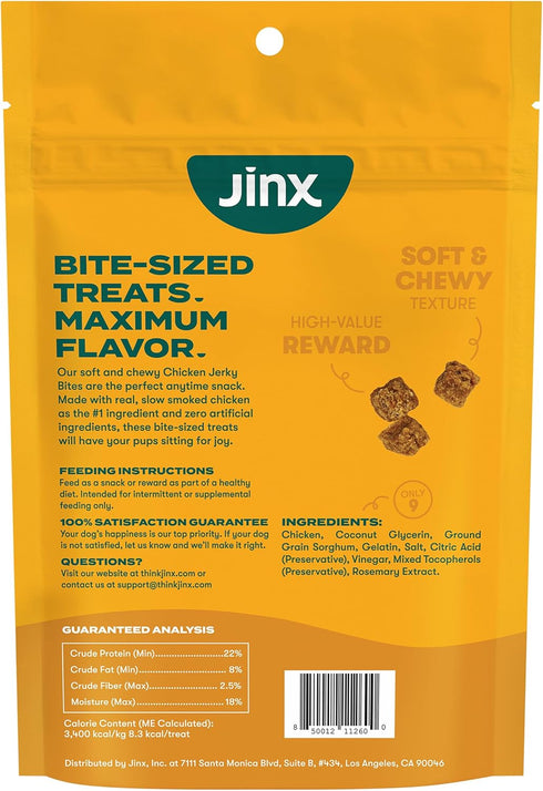 5oz Jinx Chicken Bites Jerky Dog Treats - Soft & Chewy, All Natural Dog Jerky Treats with Cage-Free Chicken - Pet