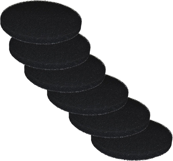 6 Foam Pads for Fluval FX4 / FX5 / FX6 Canister Filter, Carbon Impregnated