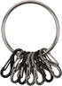 Nite Ize BigRing KeyRing, Multi Key Holder Carabiner with 8 Stainless Steel Key-Holding S-Biners