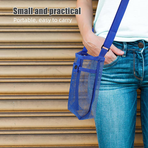 Kisangel Bottle Holder Strap Water Bottle Sling Carrier Adjustable Lightweight Water Jug Pouch with Shoulder Strap