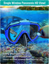 Set Swimming Seovediary Snorkel Adults Snorkeling Gear Anti-Fog Panoramic View Swim Mask Dry Top Snorkel Kit with Carry