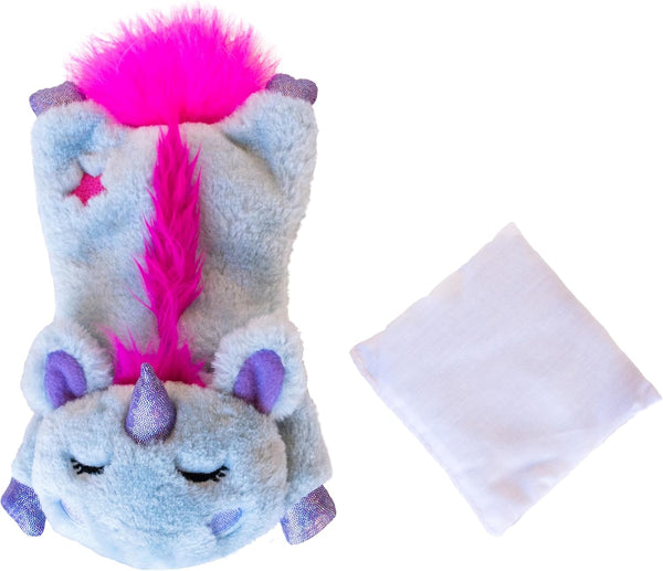 Catstages Cuddle Pal Unicorn Soothing Plush Purple Cat Toy, 8.5" x 5.5"