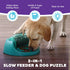 2 Outward Hound by Nina Ottosson Spin N' Eat Dog Puzzle and Slow Feeder, Level Intermediate Enrichment Toy, Green