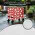 Sarogrorin 80-100 Christmas Patio Cooler Cover for Outdoor Bar Cart Anti Slip Durable Ice Chest Covers for Outdoor