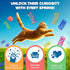 30 Pack SunGrow Cat Coil Springs, Feline Entertainment for Indoor Kitten, Plastic and Woven Colorful Wire Tube, Pet