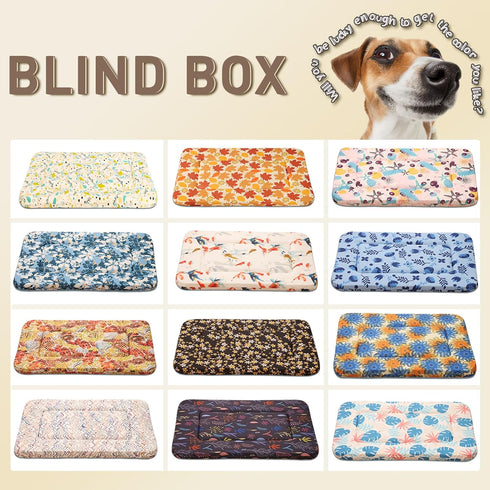 Magic Dog Random Color X-Small Dog Bed Dog Crate Bed Crate Pad, Super Soft Pancake Style Dog Bed Mat Kennel Pad for Dogs, Ideal for Pet Beds Machine Wash and Dryer Friendly, 22-Inch