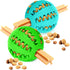 SunGrow 2-Pack Dog Treat Balls, Interactive Puzzle Food Dispensers for Small Dog Training, Mental Stimulation