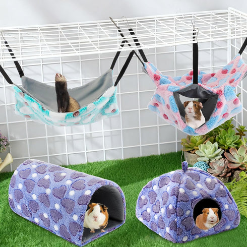 AceOrbit Hammock 8 Pack Hammocks Hammock Chinchilla Ferret Rat Ferret Cage Accessories Beds Guinea Pig Hideout Washable