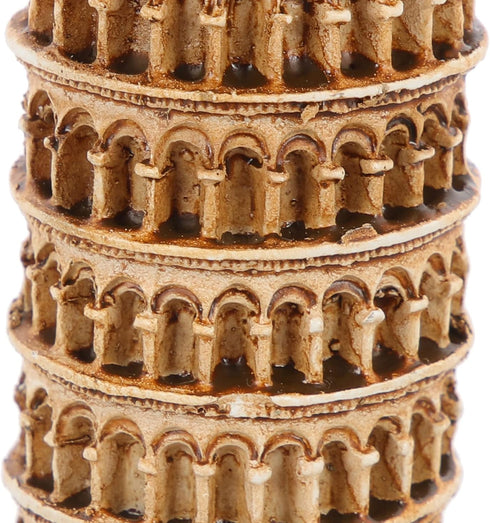 Leaning Tower of Pisa Model, Italy Ornament, Aquarium Landscape Ornament, Fish Tank Cave Architecture Building Models,