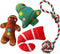JPB 4 Pack Christmas Dog Toys - Squeaky Plush Puppy Toy for Small Dogs