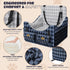 COZEER 35lbs, 4-Pocket Dog Car Seat for Small/Medium Dogs up to Storage Memory Foam Dog Booster Seat, Detachable