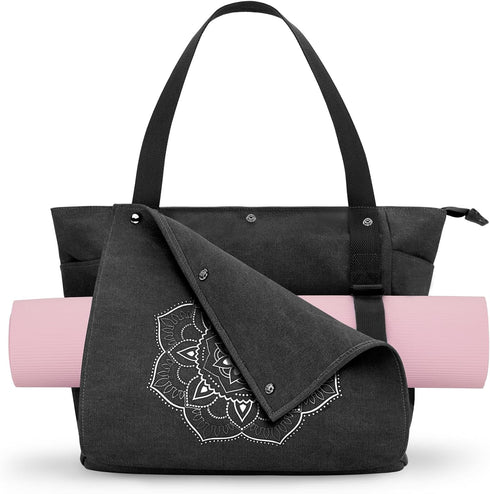 Gonex Yoga Mat Bag, Yoga Gym Bag Tote Bag with Multi Pockets