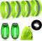 Reflective Running Gear Set - 2 Pieces LED Safety Lights and 4 Reflective Bands for Wrist, Arm, Ankle, Leg