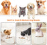 Tilted Angle Dog Bowl, 15° Slanted Stainless Steel Pet Feeder, Non-Slip & Non-Spill with Elevated Melamine Stand, White