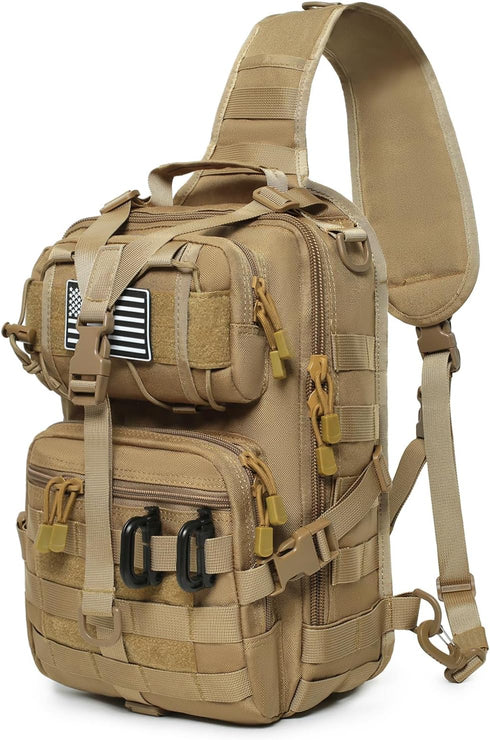Lemubeane Tactical Sling Bag Backpack Military Rover Shoulder Sling Pack EDC Molle Assault