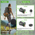 (13H) Camping Toilet, Retractable Portable Toilet for Adults Kids, Adjustable Height Portable Potty with Lid, Foldable