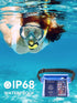 HEETA 2-Pack Waterproof Pouch with Waist Strap, Screen Touchable Dry Bag for Phone Valuables, Swimming, Snorkeling