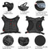 Tactical Dog Vest with Pouch, Training Molle Vest with Handle, K9 Military Dog Harness, No Pull Service Dog Vest XL
