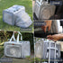 Expandable Grey Cat Carrier - Small Dog Bag for Traveling, Bunny Rabbit Purse, TSA Airline Approved
