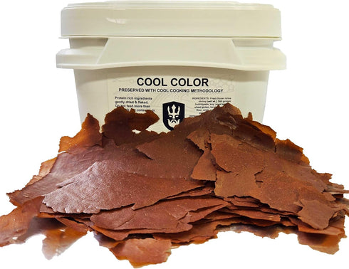 3 lb Cool Color Enhancing Tropical Fish Flake with Brine Shrimp