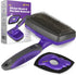 Hertzko Slicker Brush & Pet Hair Remover - Self Cleaning Deshedding Brush for Pets, Cat & Dog Hair Remover for Clothes