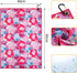 Pink Flowers Golf Towel - Womens Microfiber Waffle Golf Towels for Bags with Clip, Gifts for Women Golfer Wife