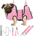 PatiencET Dog Grooming Hammock, Pet Grooming Hammock for Cats & Dogs with Security Strap and Nail Trimming Tools