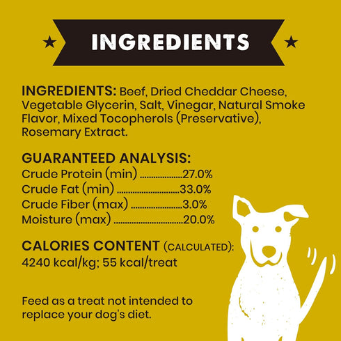 Cloud Star Wag More Bark Less Jerky: Philly Cheesesteak Beef - 10 oz.