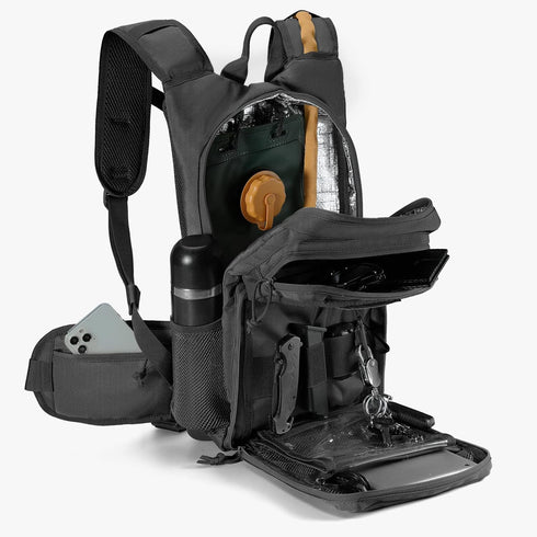 FRTKK Tactical Hydration Pack, Lightweight Insulation Water Backpack, Molle Hydration Backpack for Hiking Running