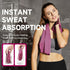 Superfiber Ice Towel Neck - Soft Breathable Cooling Towel for Yoga, Sports, Golf, Gym, and More Activities (4 Packs)