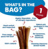 Best Bully Sticks 4-8 Inch Odor-Free Junior Bully Sticks for Dogs - 100% Grass-Fed Beef, 16 oz