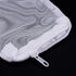 PATIKIL 4 Pack Aquarium Filter Media Bags 10x10cm, White Mesh Bags with Zipper for Fish Tank