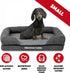 The Dog’s Bed Orthopedic Small Plush Grey Dog Bed, Memory Foam for Pain Relief, Waterproof Washable Cover