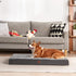 EHEYCIGA Orthopedic Medium Dog Beds, Removable Washable Cover for Crate, Grey, 30x20