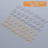 SUPERFINDINGS 300pcs Fishing Spinner Clevis, U-Shaped Brass Links for Lure Making Fishing Accessories