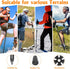 Travel Folding Trekking Hiking Pole with Carrying Case, Adjustable Walking Stick for Women and Men