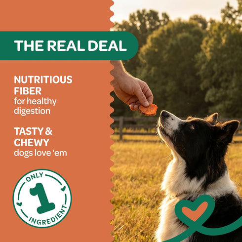 100% 8 oz Wholesome Pride Sweet Potato Chews All-Natural Single Ingredient Dog Treats