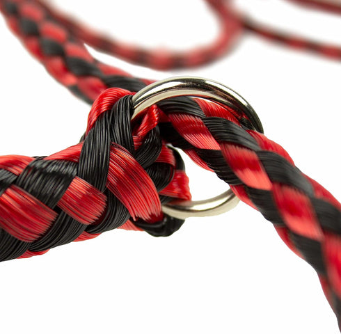 Downtown Pet Supply 6 Pack Braided Poly Slip Lead Dog Leash, 5' Long, Durable Universal Slip Leash for Groomers &