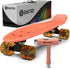 Skatro Mini Cruiser Skateboard - 22x6 inch Retro Style Plastic Board