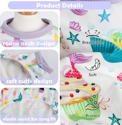 Dog Pajamas for Small Dogs, Summer Dog Clothes, Soft Doggie Onesie for Yorkie Chihuahua Teacup, Cute Pattern Apparel