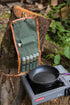 BLEEKER & RWE Backpack Bushcraft Camping Spice Kit Portable with Glass Jars, Funnel and Carabiner Great for and Travel