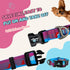 Jacquard Dog Collar, Adjustable Pet Dog Collar for Medium Dogs with Quick Release Buckle, Durable Breathable & Fade