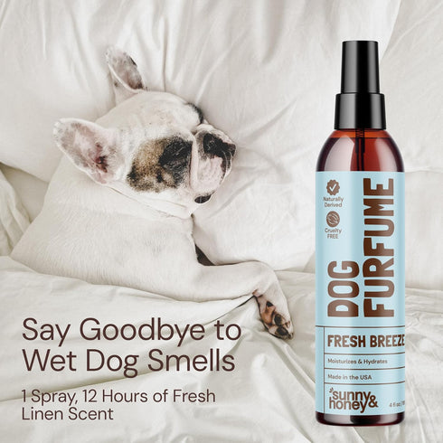 4 oz (2-Pack) Sunny & Honey Dog Perfume Spray Long Lasting - fl - Deodorizing, Detangling & Hydrating with Avocado Oil