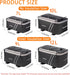 JXFUKAL Rear Bike Rack Bag - Waterproof Bicycle Ebike Saddle Bag with Rain Cover, 7L/9L/10L/12L Capacity