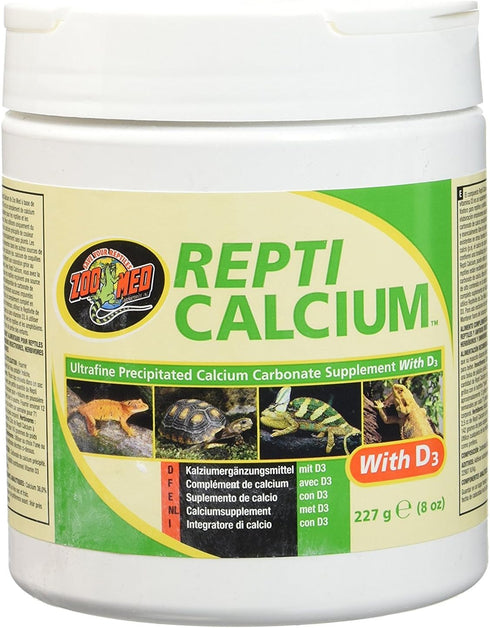 Reptile Calcium with Vitamin D3, 8-Ounce by Zoo Med