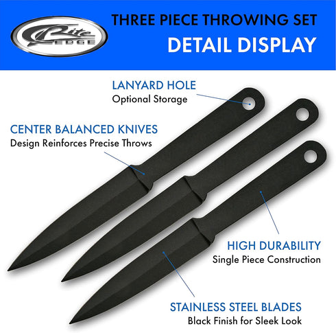 SZCO Supplies Throwing Knife Set (3-Piece) by SZCO Supplies