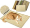 Cat Scratcher Mat, 23.6x15.7” Natural Sisal Scratching Mat with Velcro Tape, Stick on Floor and Wall, Protect Carpet