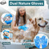 SHYNEE 8PCs 2X Dog Grooming Kit - Dog Shampoo Brush | Washing Gloves | Adjustable Dog Bath Brush | Dog Paw Cleaner |