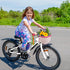 Kids Bike Basket Set, Handwoven Bike Baskets for Children, Includes Spare Leather Straps and Bell