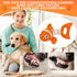 Squeaky Dog Toys, Durable Interactive Tug of War Puppy Toys for Indoor and Outdoor Play, Soft Fabric for All Dogs